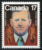 ZAYIX Canada 899 MNH Aaron Mosher Labor Congress Founder  121722S82 - £1.17 GBP