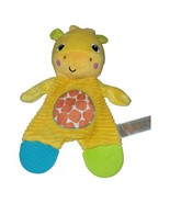 Bright Starts Snuggle Giraffe Teether Crinkle Plush Yellow Baby Toy 11&quot; - $8.05