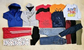 17PC Mixed Lot Fall/Winter Clothing Toddler Boys Size 5T - £26.10 GBP