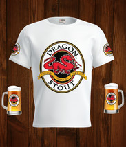 Dragon Stout Beer Logo White Short Sleeve  T-Shirt Gift New Fashion  - £25.57 GBP