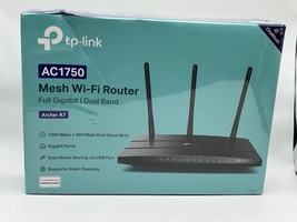TP-Link Archer A7 AC1750 Wireless Dual-Band Gigabit Router - Black - $735.92 MXN