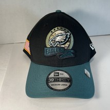 Philadelphia Eagles New Era 39Thirty Fitted  &quot;Salute to Service&quot; Hat Med... - $23.99