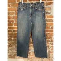Vintage Lucky Brand Jeans 32x32 Blue Denim Straight Dungarees Made In USA - £15.80 GBP