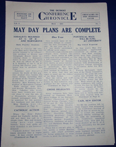 Vintage Detroit Conference Chronicle May Day Plans Are Complete 1932 - £5.47 GBP