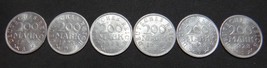 GERMANY 6 COIN FULL SET 200 MARK ALU COIN 1923 A - J WEIMAR FULL RARE SE... - $55.88