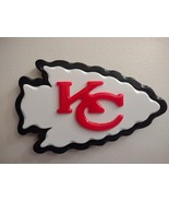 KC Chiefs WOOD Arrowhead Wall Plaque Sign - $465.47 MXN