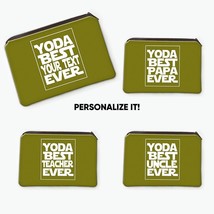 Yoda Best Personalized : Gift Coin Purse Christmas Family Dad Mom Coworker Offic - £8.92 GBP