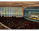 Hall Of Music Interior Purdue University Lafayette Indiana IN Linen Post... - $3.91