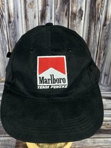 Vintage Marlboro Team Penske Black Adjustable Trucker Strap Back Hat (A)  - $29.02