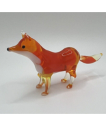 New Collection!! Murano Glass Handcrafted Unique Size 2 Fox Figurine, Gl... - £22.32 GBP