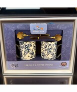 Bluebird &amp; Willow Blue Floral Flowers Coffee Mug Cup 12oz Bone China Wit... - $35.90 CAD