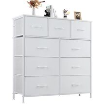 Dresser For Bedroom With 9 Fabric Storage Drawer Wardrobe Tall Chest Org... - $283.50