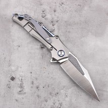 Hunting Knife M390 Folding Blade Titanium Alloy Handle Survival EDC Outd... - £85.21 GBP