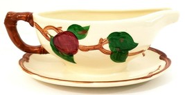 Franciscan Ware Apple Gravy Boat Hand Decorated Earthenware USA - £16.41 GBP