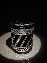 Fabergé Marie Louise Black Crystal Old Fashion Glass - $295.00