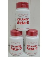LoT x3 ICELANDIC ASTA-D Sealed 30 Soft Gels Exp. 1/25 Axtaxanthin Antiox... - £45.10 GBP