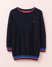FOXLEY Crew Neck Tipped Jumper  Age 8-9 Years   (fm40-15) - £16.99 GBP