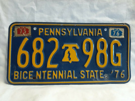 Vtg License Plate Pennsylvania Vehicle Tag 682 98G 1976 Bicentennial Sta... - $29.95
