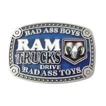 New Metal Bad Boys Drive Ram Trucks Belt Buckle - $279.36 MXN