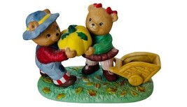 Teddy Bear Figurine Calendar Katharine Stevenson Bronson anthropomorphic October - £27.57 GBP
