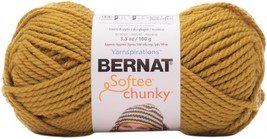 Bernat Softee Chunky Yarn-Brass - £10.27 GBP
