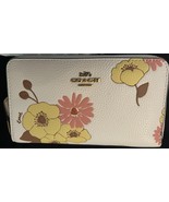 Coach Leather Wallet With Floral Print | Zip Around | Style No. C9021 | ... - £59.16 GBP