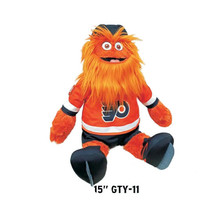 Philadelphia Flyers NHL Mascot Gritty Stuffed Animal Plush 15&quot; H Orange Jersey - £44.31 GBP