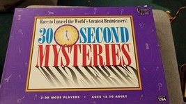 University Games 30 Second Mysteries Board Game Ages 12+  Complete - £7.13 GBP