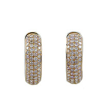 Real Fine 2.13ct Fancy Pink Diamonds Earrings 18K All Natural Rounds Rose Gold - £4,508.84 GBP