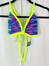 Speedo Missy Franklin Bikini Top Neon Blue Yellow Pink Swimwear Suit Sz ... - $19.79