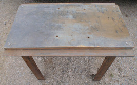 Steel Work Table Legs With Wood Top - £55.08 GBP