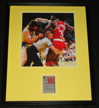 Mitch Kupchak Signed Framed 16x20 Photo Display Lakers FIGHT vs Hakeem Olajuwon - £79.11 GBP