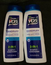 2 VO5 Dandruff 2 in 1 Shampoo &amp; Conditioner 14.2 oz Discontinued - £18.00 GBP