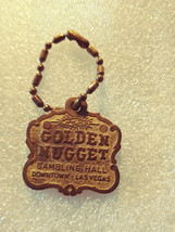 Golden Nugget Vintage Keychain with original chain - £3.99 GBP