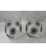 Greenbrier Set of 2 Atomic Black Sunburst Clear Glass Stemless Wine, Vin... - $254.02 MXN