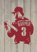 BRYCE HARPER Philadelphia Phillies Baseball Vinyl Sticker Wall Decal  - $17.99+