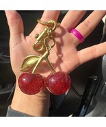 Cherry Bag Charm Purse Charms Keychain- Car Cherry Accessories keychian ... - $285.68 MXN