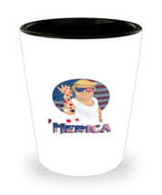 Independence Day Shot Glass Trump Merica Independence Day SG  - £8.73 GBP