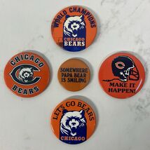 Vtg Chicago Bears Button 1980’s Champions Somewhere Papa Bear Is Smiling... - $26.34 CAD