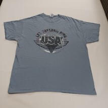 Gildan Ultra Cotton USA Let Freedom Ring Men's Blue Cotton Graphic T-Shirt Sz XL image 11