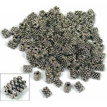 144 Tube Bali Beads Black Antique 144 Parts - £43.08 GBP