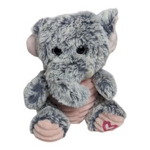 Way To Celebrate Kellytoy 7 in Gray &amp; Pink Elephant Plush Stuffed Animal - $7.91