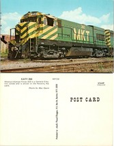 Train Railroad Missouri Kansas Texas Katy 350 GE U23B Parsons Kansas Postcard - £7.39 GBP