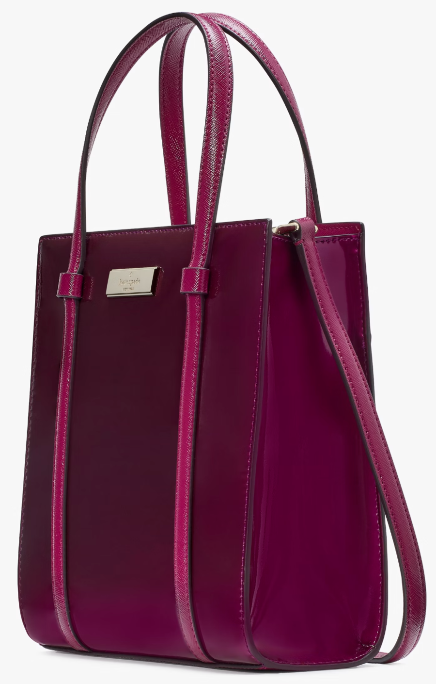 Kate Spade Kenzie Small Tote Bag KI956 Burgundy Purse Dark Raspberry NWT $329