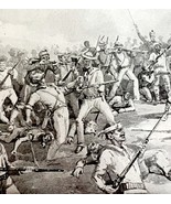 San Juan Hand To Hand Combat Spanish American War 1899 Victorian Print D... - $29.99