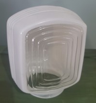 Vtg Art Deco Frosted Clear Glass Porch Bathroom Globe Light Fixture Shad... - $239.33 MXN