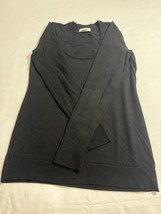 Ann Taylor LOFT Women&#39;s Gray Pima Cotton Blend Long Sleeve Pullover Swea... - $16.82