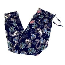 Boho Pants Womens Paisley Floral Paper Bag Waist Palazzo Lounge Gypsy Fe... - £7.78 GBP