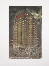 IL Chicago Masonic Temple Full Moon by Night c1910 Postcard Used - £4.44 GBP