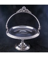 Aesthetic Movement Victorian Pairpoint silver plate cake basket with birds - £82.87 GBP